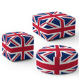GB Flag Union Jack Flag Ottoman Filled Pouffe Footrest Decor Inc Washable Cover