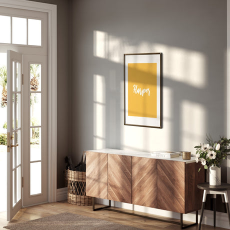 Personalised Plain + Script Font Name Custom Name Wall Art Poster Print Decor