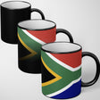 South Africa Flag SA Design Tea Gift Heat Sensitive Magic Colour Changing Mug