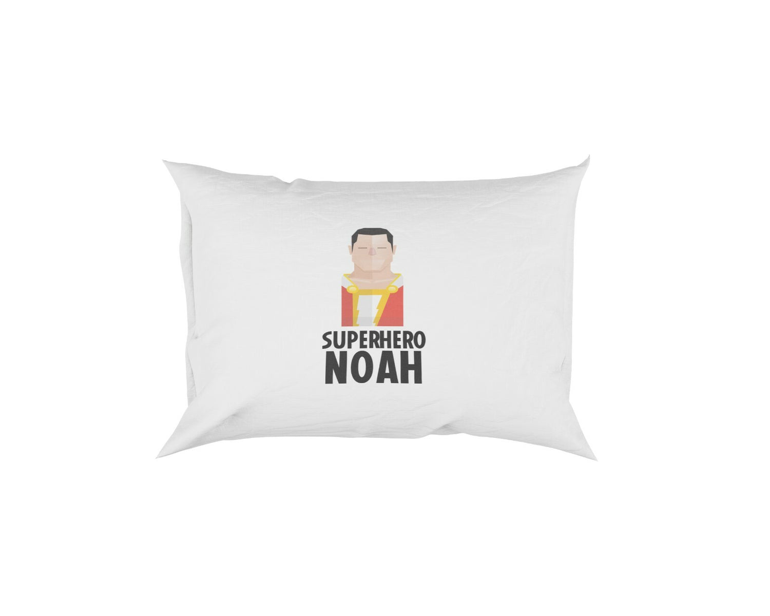 Superhero Personalised Name Kids Boys Soft Pillowcase Pillow Cover Gift Bedroom