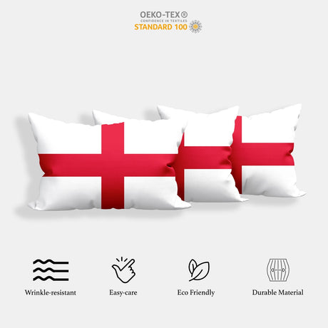 England Flag St George's Cross Custom Made Printed Soft Pillowcase Pillow
