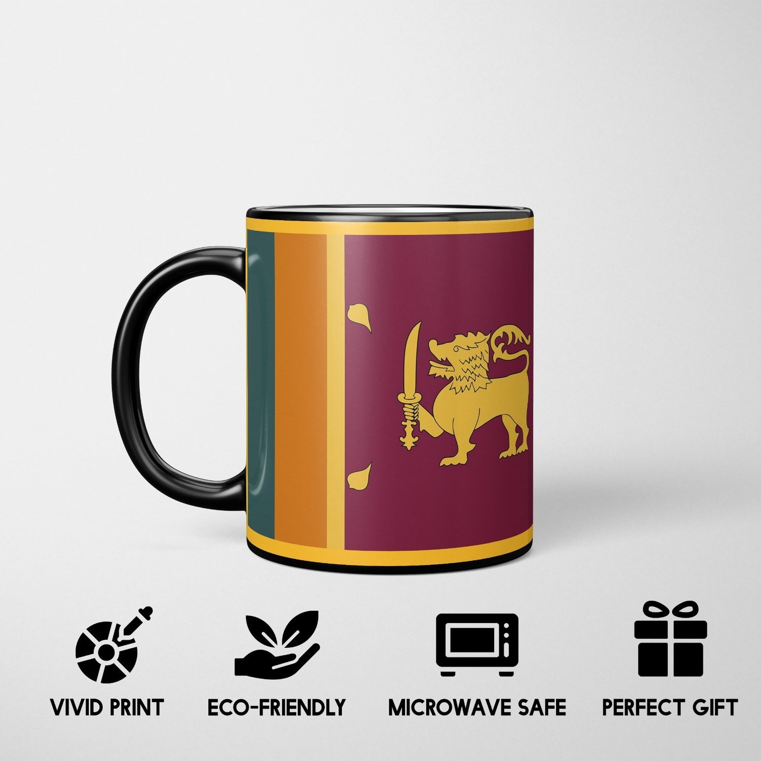 Sri Lanka Flag Design Tea Coffee Gift Heat Sensitive Magic Colour Changing Mug