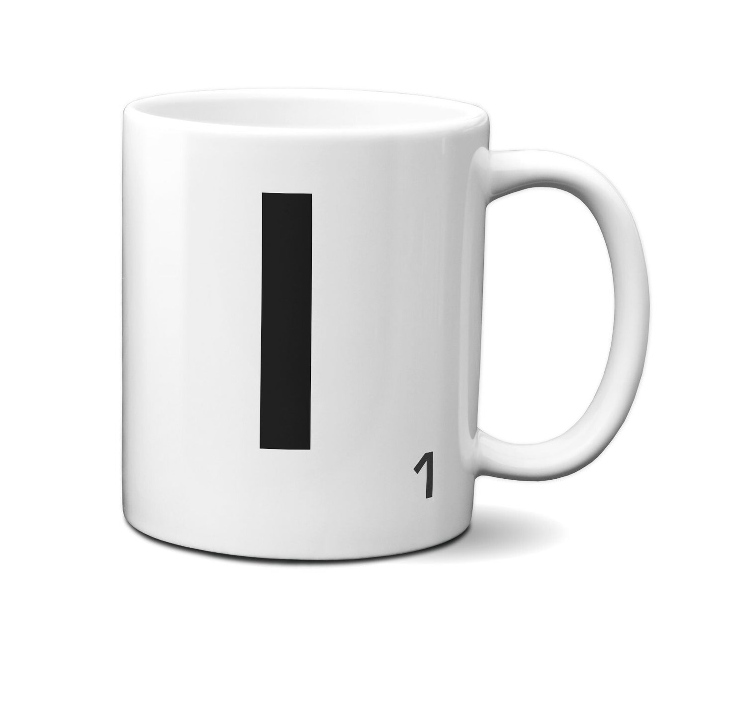 Scrabble Inspired Letter Mug Personalised Gift AZ Letters Gift 11oz Ceramic