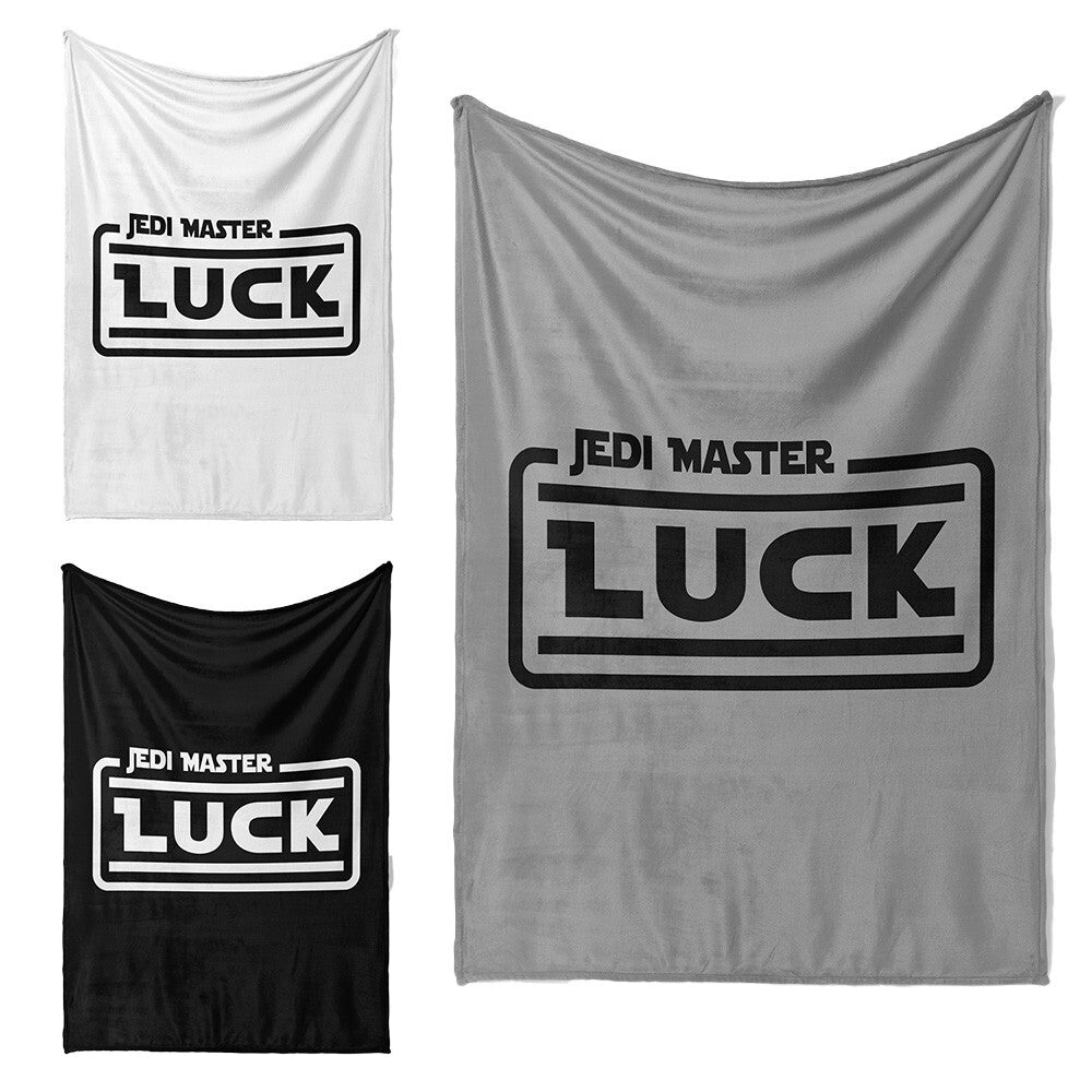 Jedi Star Wars Theme Inspired Personalised Name Soft Warm Fleece Blanket Decor