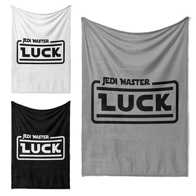 Jedi Star Wars Theme Inspired Personalised Name Soft Warm Fleece Blanket Decor