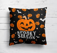 Spooky Season Halloween Custom Colour Square Fill Zip Close Cushion Throw Gift