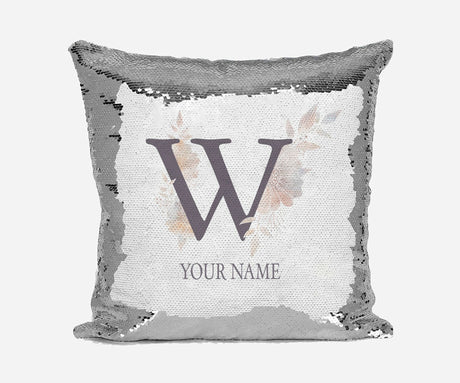 Personalised Misty Dusty Pastel Alphabet Sequin Magic Cushion Cover+Pillow Kids