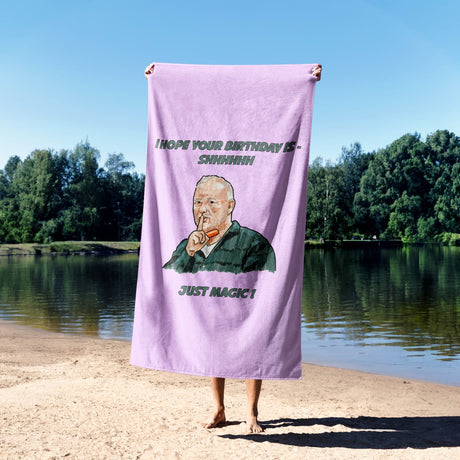 Your Birthday Is Going To Be Just Magic Bob Mortimer Custom Bath Sheet Towel