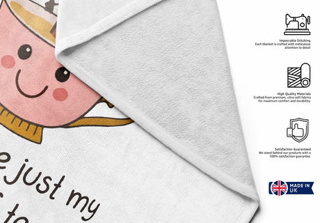 My Cup Of Tea Custom Coloured Cheeky Funny Romantic Beach Bath Sheet Towel