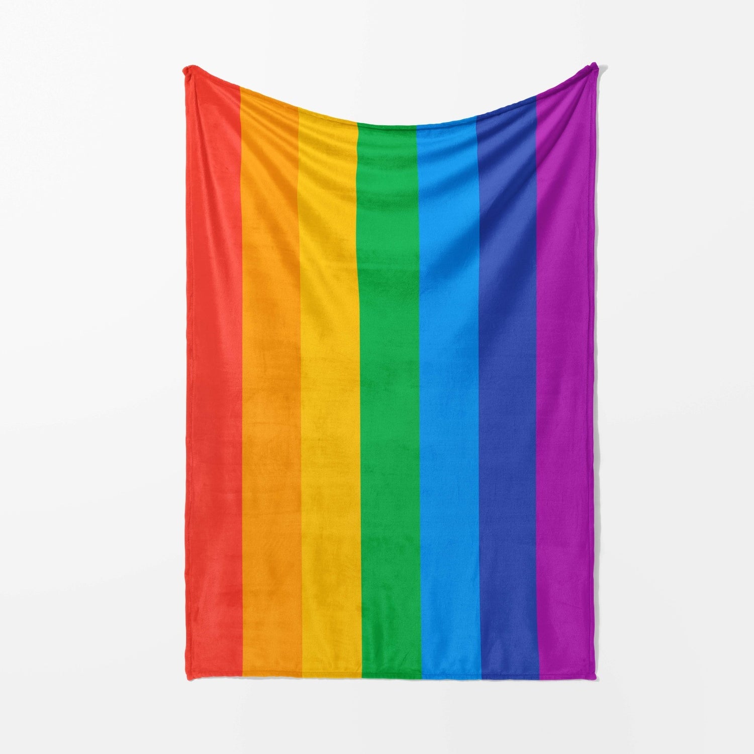 LGBTQ+ Pride Flag Fleece Blanket Home Decor Throw Gift Custom Made Soft Warm