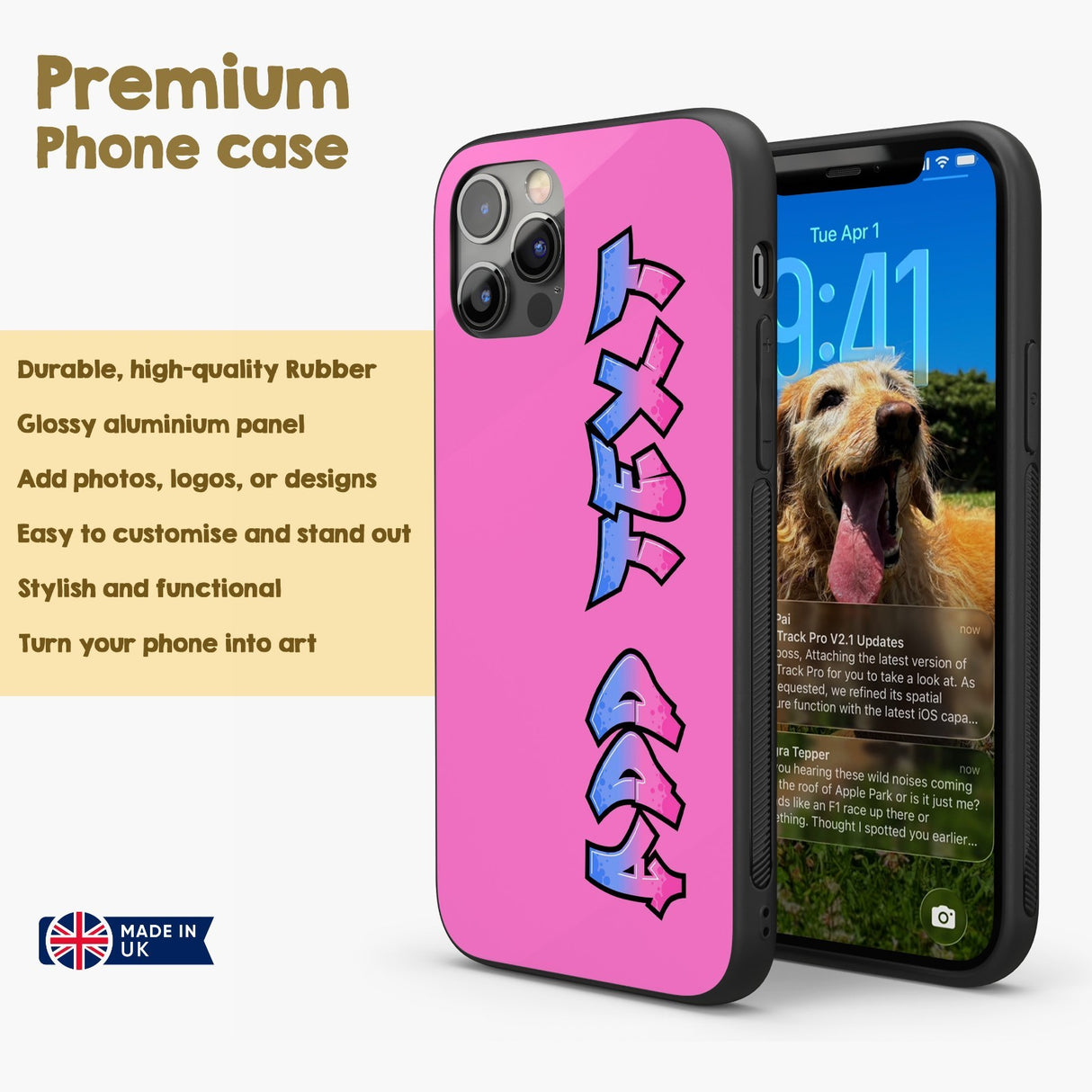 Urban Graffiti Name Personalised Custom Gift Cover - Printed iPhone Black Case