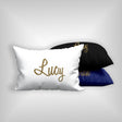 Personalised Name Gold Glitter Font Customised Printed Soft Pillowcase Pillow