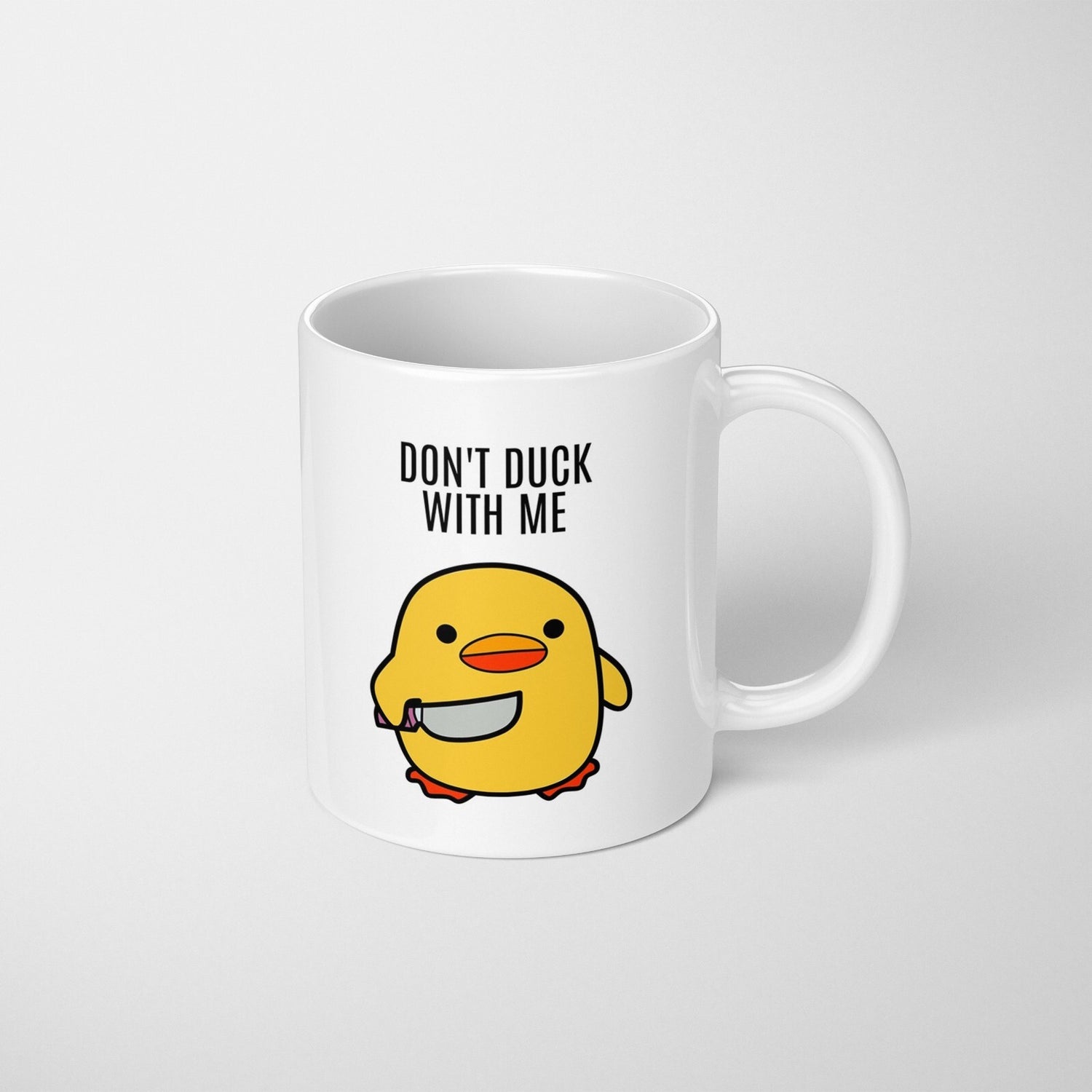 Don't Duck With Me Rude Cheeky Funny Gift Coffee Tea Mug Coaster Option Him Her