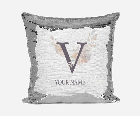 Personalised Misty Dusty Pastel Alphabet Sequin Magic Cushion Cover+Pillow Kids
