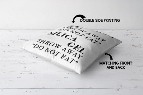 Silica Gel Funny Prank Cheeky Novelty Joke Square Fill Zip Close Cushion Throw