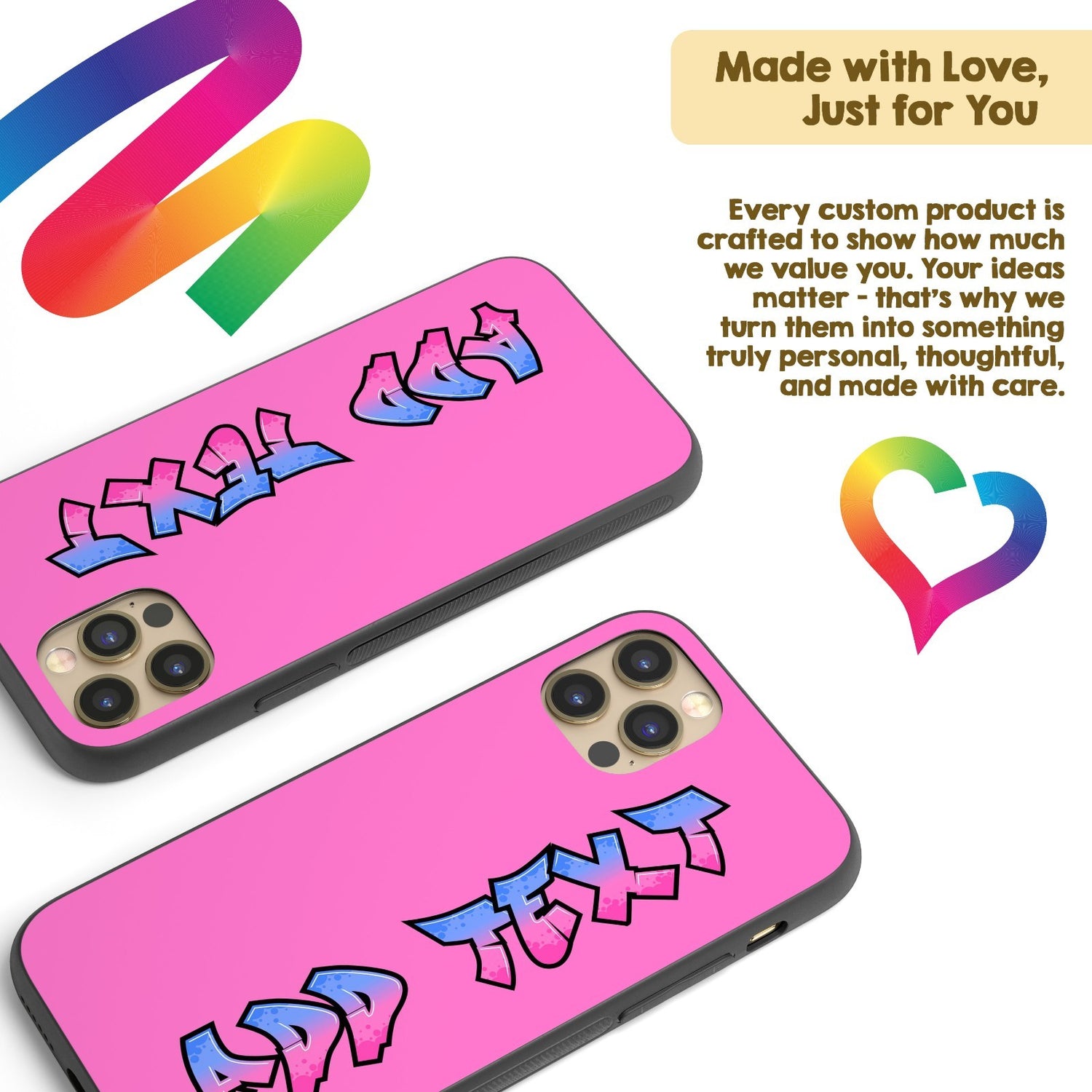 Urban Graffiti Name Personalised Custom Gift Cover - Printed iPhone Black Case