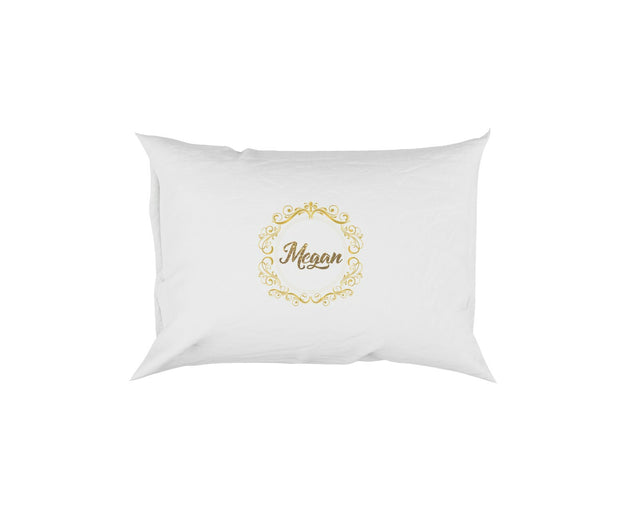 Personalised Name Royal Scroll Border Soft Pillowcase Pillow Case Cover