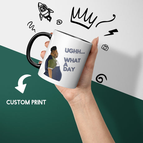 Harvey What A Day Heat Sensitive Magic Colour Changing Mug Novelty Drink Cup