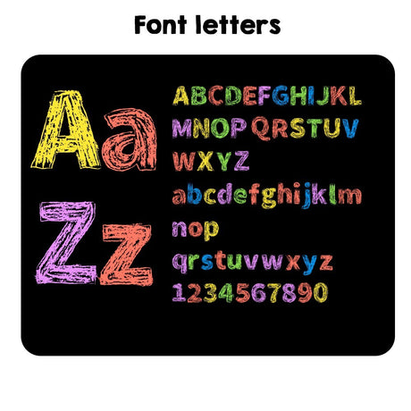 Personalised Name Crayon Coloured Font Kids Cot Bedding Duvet Cover + Pillowcase