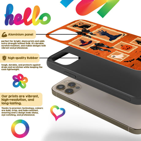 Halloween Spooky Name Personalised Custom Printed iPhone Black Case Cover Gift