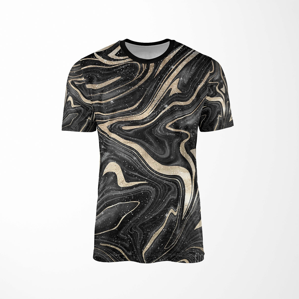 Liquid Marble Design Custom All-Over Printed T-Shirt Choose Colour Unisex Tee