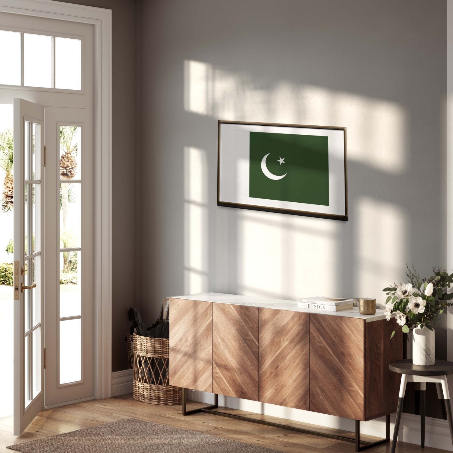 Pakistan Flag Design Custom Wall Art Poster Moon Star Picture Print & Gift Decor