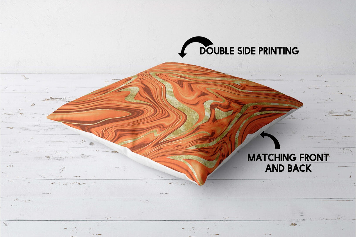 Liquid Marble Custom Design Coloured Novelty Square Filled Cushion Decor Gift