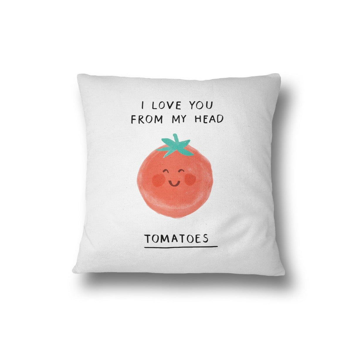 I Love You Tomatoes Funny Pun Joke Filled Cushion Gift Bedroom Decoration
