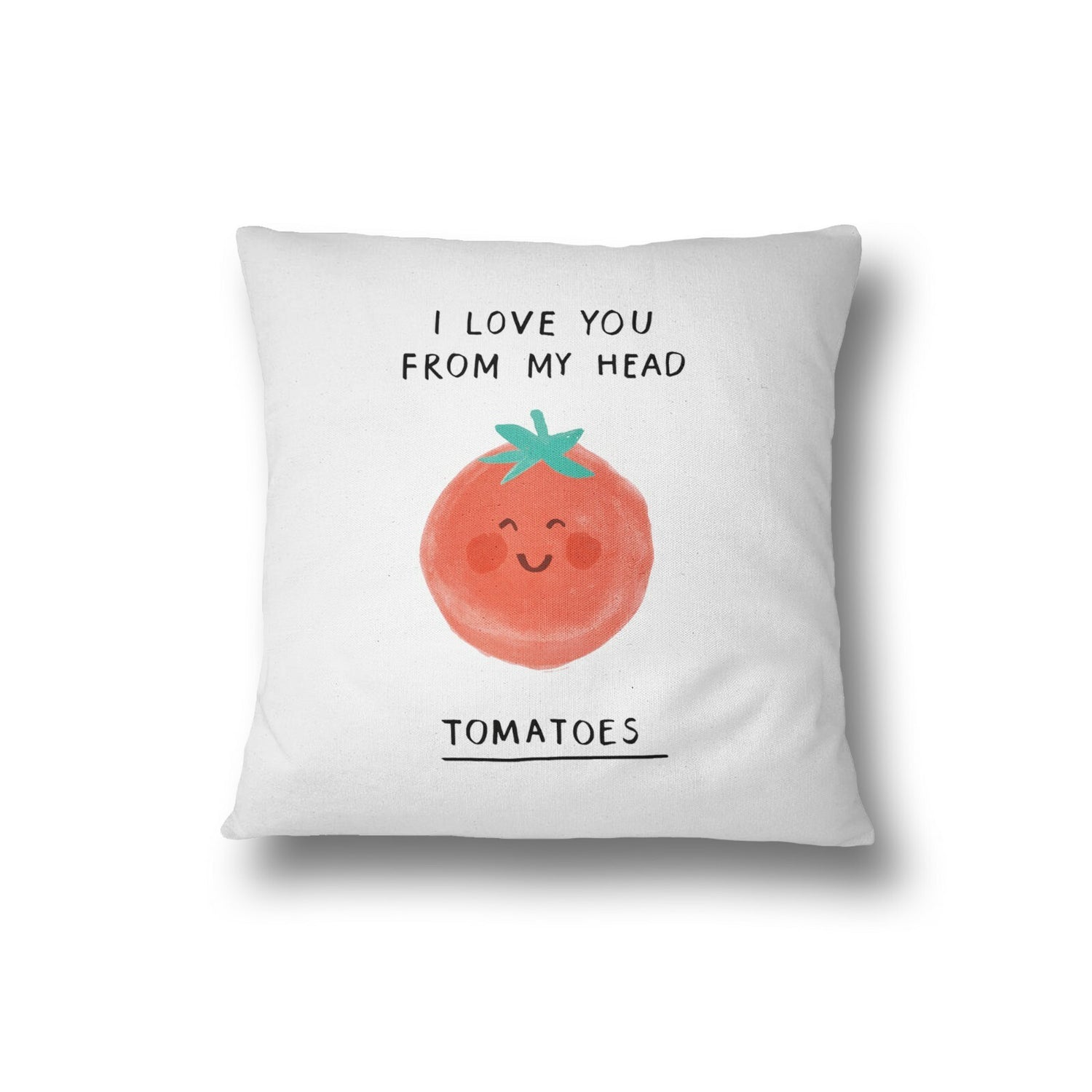 I Love You Tomatoes Funny Pun Joke Filled Cushion Gift Bedroom Decoration