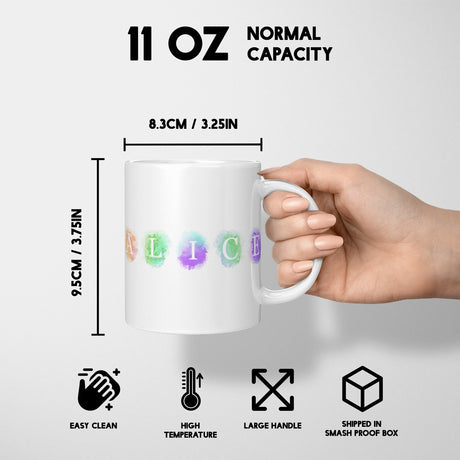 Personalised Name Watercolour Letters Kids Coffee Tea Mug Coaster Gift Him Her