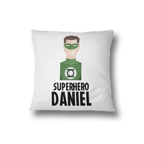 Superhero Personalised Name Kids Boys Soft Filled Cushion Bedroom Decoration