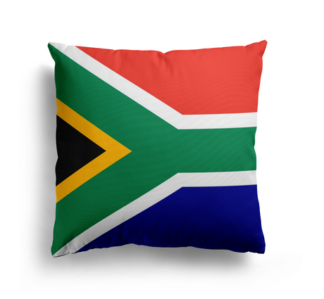 South Africa Flag SA Design Filled Square Cushion Decorative Throw Gift Any Size