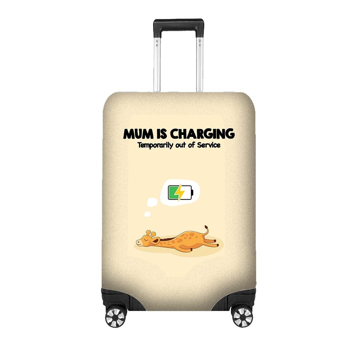 Mum is Charging Funny Animal Novelty Custom Luggage Cover Personalise Suitcase