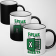Freak In The Sheet Heat Sensitive Magic Colour Changing Mug Novelty Drink Cup
