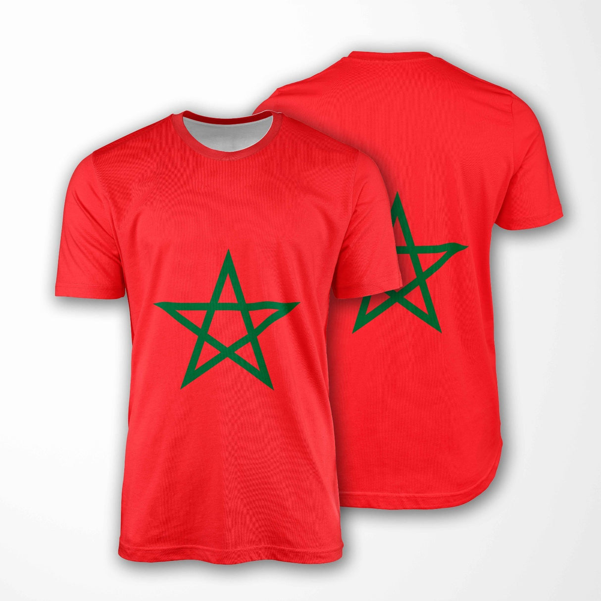 Morocco Flag Moroccan Custom All-Over Printed Unisex T-Shirt Top Patriotic Tee