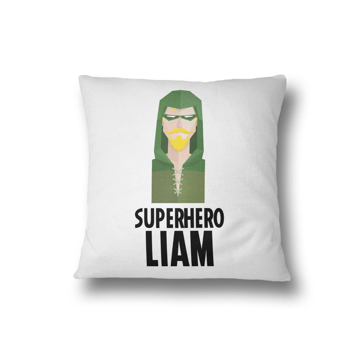 Superhero Personalised Name Kids Boys Soft Filled Cushion Bedroom Decoration