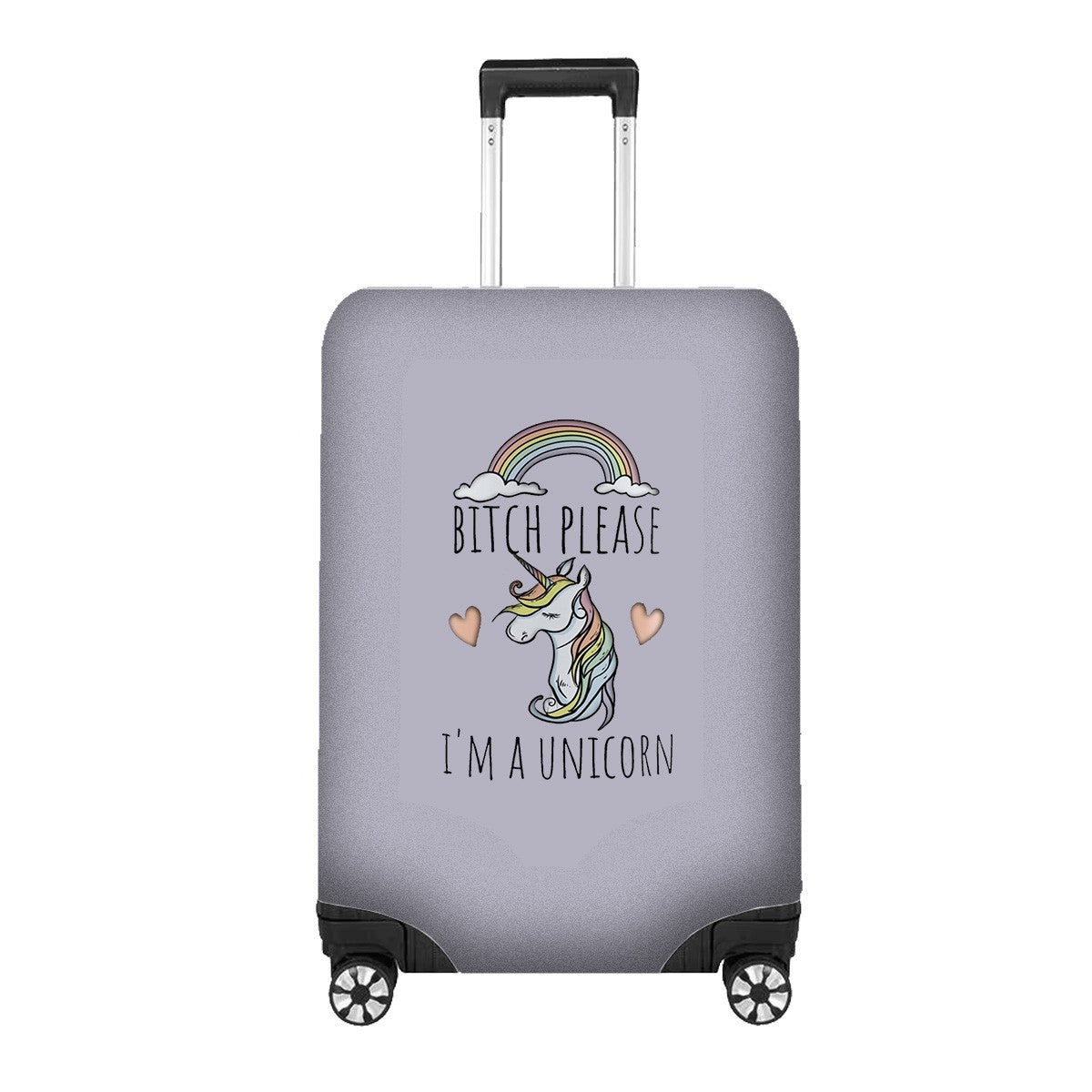 B*itch Please I'm a Unicorn Luggage Cover – Gift Personalised Suitcase Protector
