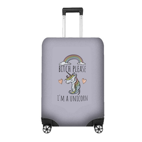 B*itch Please I'm a Unicorn Luggage Cover – Gift Personalised Suitcase Protector