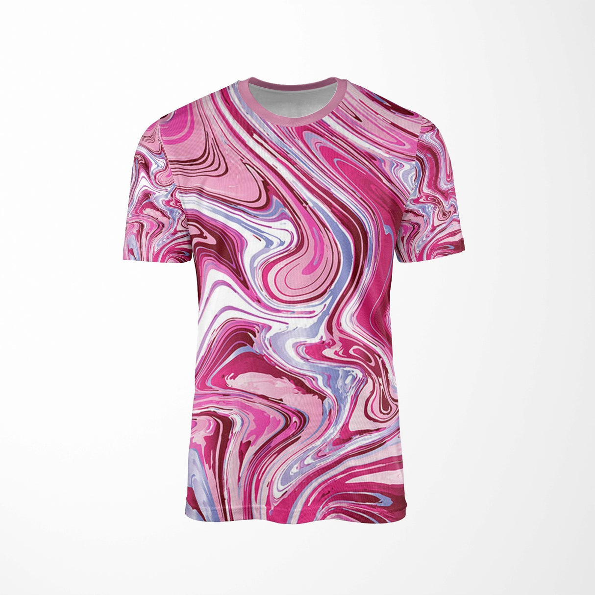 Liquid Marble Design Custom All-Over Printed T-Shirt Choose Colour Unisex Tee