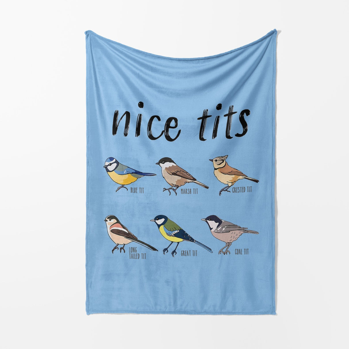 Nice Birds Prank Funny Cheeky Naughty Novelty Soft Warm Fleece Blanket Decor