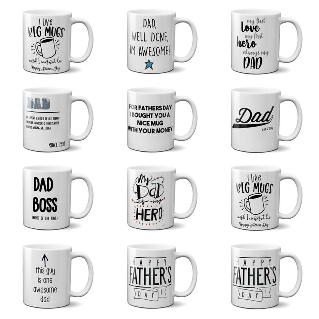 Personalised Fathers Day Dad Novelty Funny Comic Coffee Mug Gift 11oz Ceramic