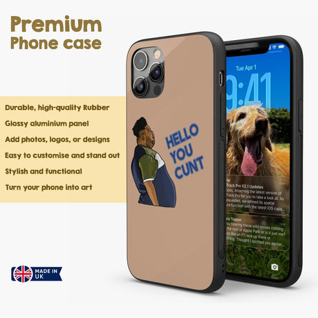 Harvey Hello You C*nt Rude Personalised Custom Cover - Printed iPhone Black Case