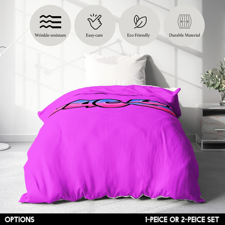 Personalised Any Name Urban Graffiti Soft Single Size Novelty Bed Duvet Cover