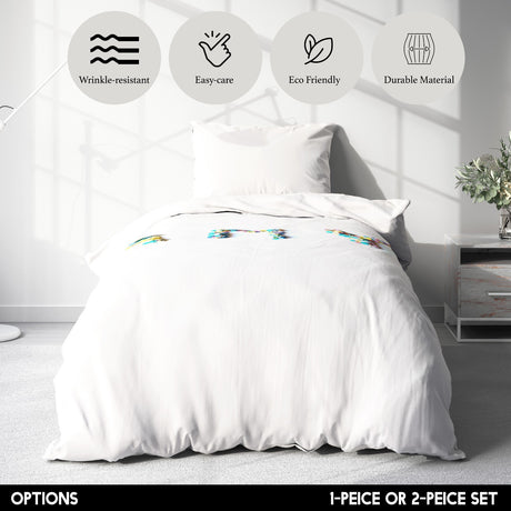 Personalised Confetti Handmade Font Soft Single Size Novelty Bed Duvet Cover