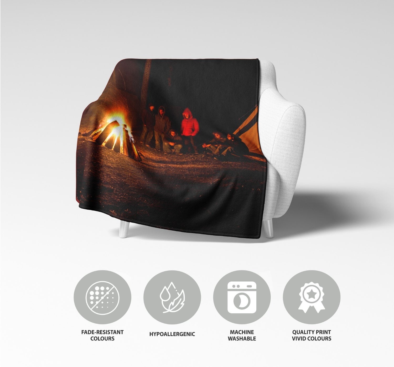 Upload Your Own Photo Custom Made Text Soft Warm Fleece Mink Blanket Decoration