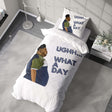 Harvey What A Day Rude Funny Custom Soft Single Size Novelty Bed Duvet Cover