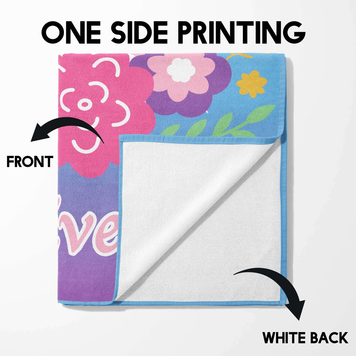 Personalised Name Unicorn Dream Fantasy Soft Absorbent Beach Bath Sheet Towel