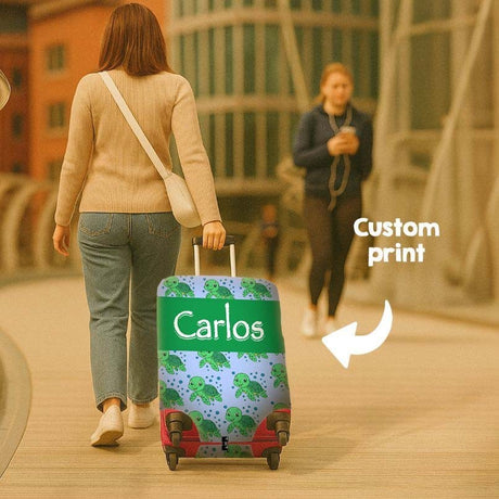 Baby Turtle Name Cute Animal Custom Luggage Cover Personalise Suitcase Protector