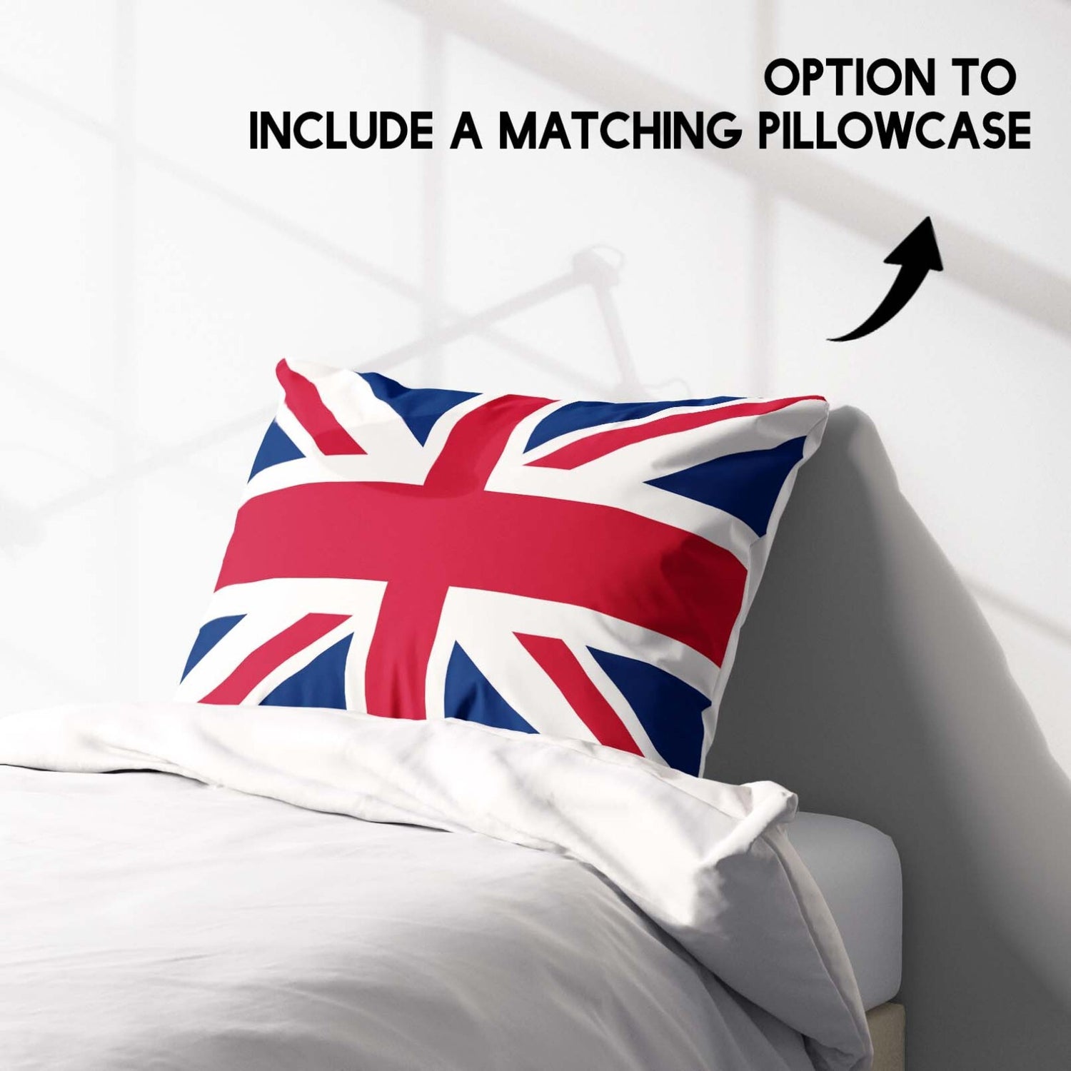 GB Flag Union Jack Flag Custom Made Soft Single Bed Duvet Cover Set Pillowcase