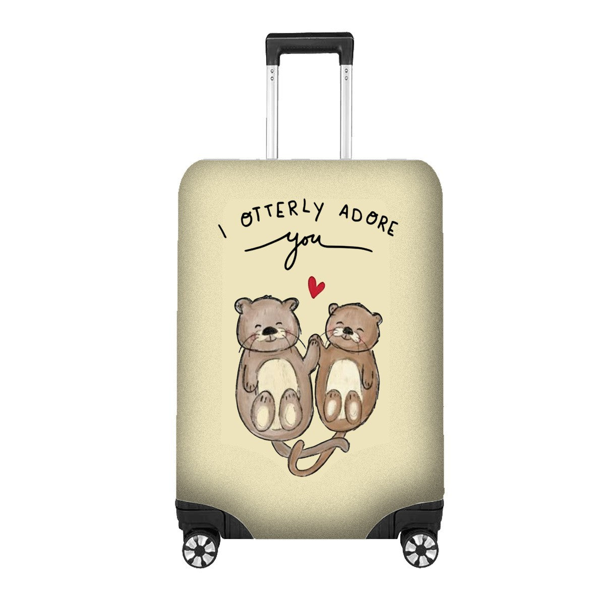 I Otterly Adore You Custom Luggage Cover Gift Personalised Suitcase Protect Cute